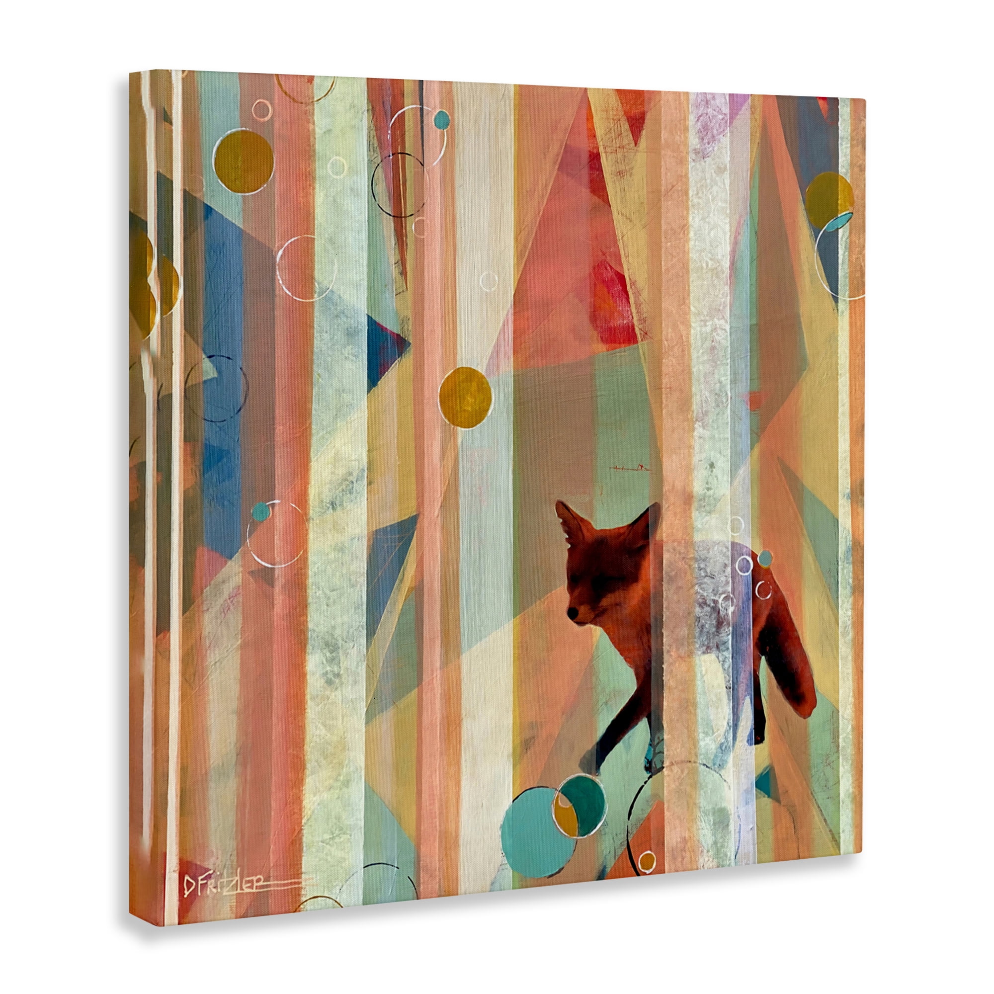 Stupell Industries Making My Move Fox Canvas Wall Art, design by Dianna Fritzler