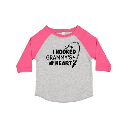 

Inktastic I Hooked Grammy s Heart with Fishing Rod Gift Toddler Boy or Toddler Girl T-Shirt