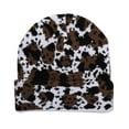 thumbnail image 1 of Sombrero Con Estampado De Vaca Para Mujer Sombrero Con Estampado De Vaca Para Hombre Sombrero Con Vuelta Para Otoño-Invierno Sombreros De Punto Cálidos Gorra Elástica De Moda, 1 of 3