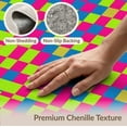 thumbnail image 6 of ODIKA Eccentric Interlocking Squares Funky Geometric Vibrant Checkerboard Pet Friendly & Kids Safe Play for Playroom, Bedroom, Reading Nook, 6 of 7