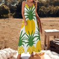 thumbnail image 2 of Lunarable Pineapple Sleeveless Dress Woman Fashion Long Dresses Women's Summer Suit Dress Summer 2025 Women, 2 of 7