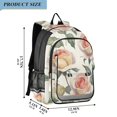thumbnail image 2 of Backpack 12.9 *5.1 * 17.7 Inches Outing Backpack, Shopping Backpack, Travel Backpack Coral Roses Seamless, 2 of 7