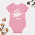 thumbnail image 4 of It's Milker (Miller) Time! Baby Bodysuit – Funny Feeding Time Infant Romper for Boys Or Girls Pink-style 6months, 4 of 7