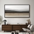 thumbnail image 4 of Large Framed Canvas Wall Art Neutral Abstract Mountain Landscape Print for Living Room Decoration - 60"x30" Black Framed, 4 of 8