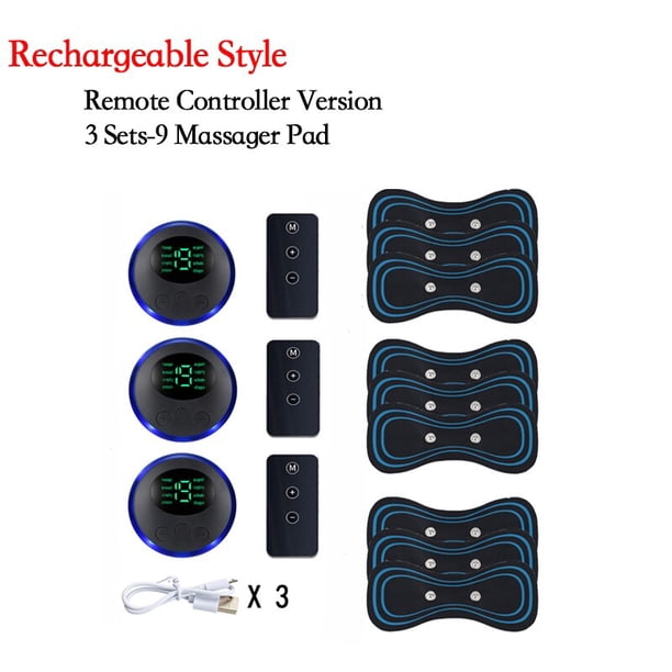 Masajeador eléctrico inteligente para cuello, parche de masaje portátil para vértebra Cervical, EMS, recargable, relajación muscular, alivio del dolor, envío directo