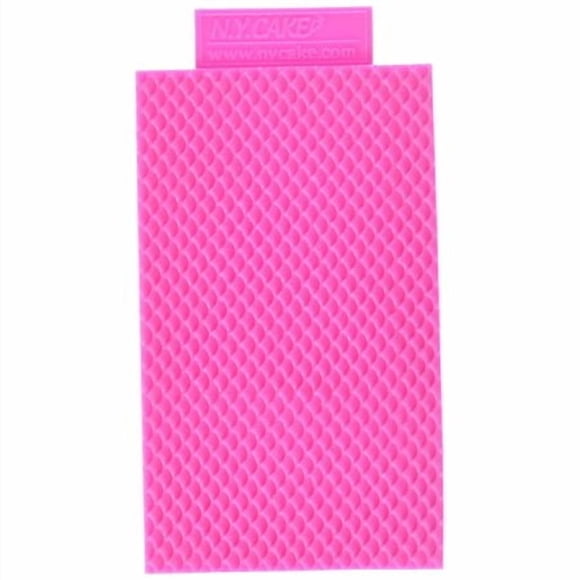 NY Cake Fondant Impression Mat Scales Design- Silicone