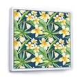 thumbnail image 3 of Designart 'Yellow Flowers and Tropical Foliage VIII' Modern Framed Canvas Wall Art Print, 3 of 5