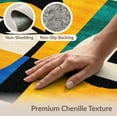 thumbnail image 6 of ODIKA 8'x10' Washable Area Rug Non-Shedding, Easy Care, Coral Retro Abstract Funky Face Eclectic Maximalism Vibrant Interlocking Shapes, Bold for King Size Bedroom Under Bed, Master Suite, 6 of 7