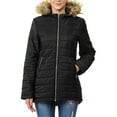 thumbnail image 1 of Ma Croix Women's Lightweight Puffer Jacket with Detachable Fur Hood, 1 of 7