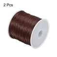 thumbnail image 3 of Unique Bargains Elastic Cord DIY Making Stretchy String Craft Wire, Red Brown, 2 Rolls, 3 of 6