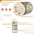 thumbnail image 5 of Yayeee Flameless Candles with Remote Flickering Battery Operated Multi Color Changing, Beige Floral Garden, 5 of 7
