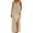 Beige, variant on Summer Tank Dress For Women Maxi Dress Sundress Women Round-Neck Casual Solid Sleeveless Sleepshirts Sling Backless Dress