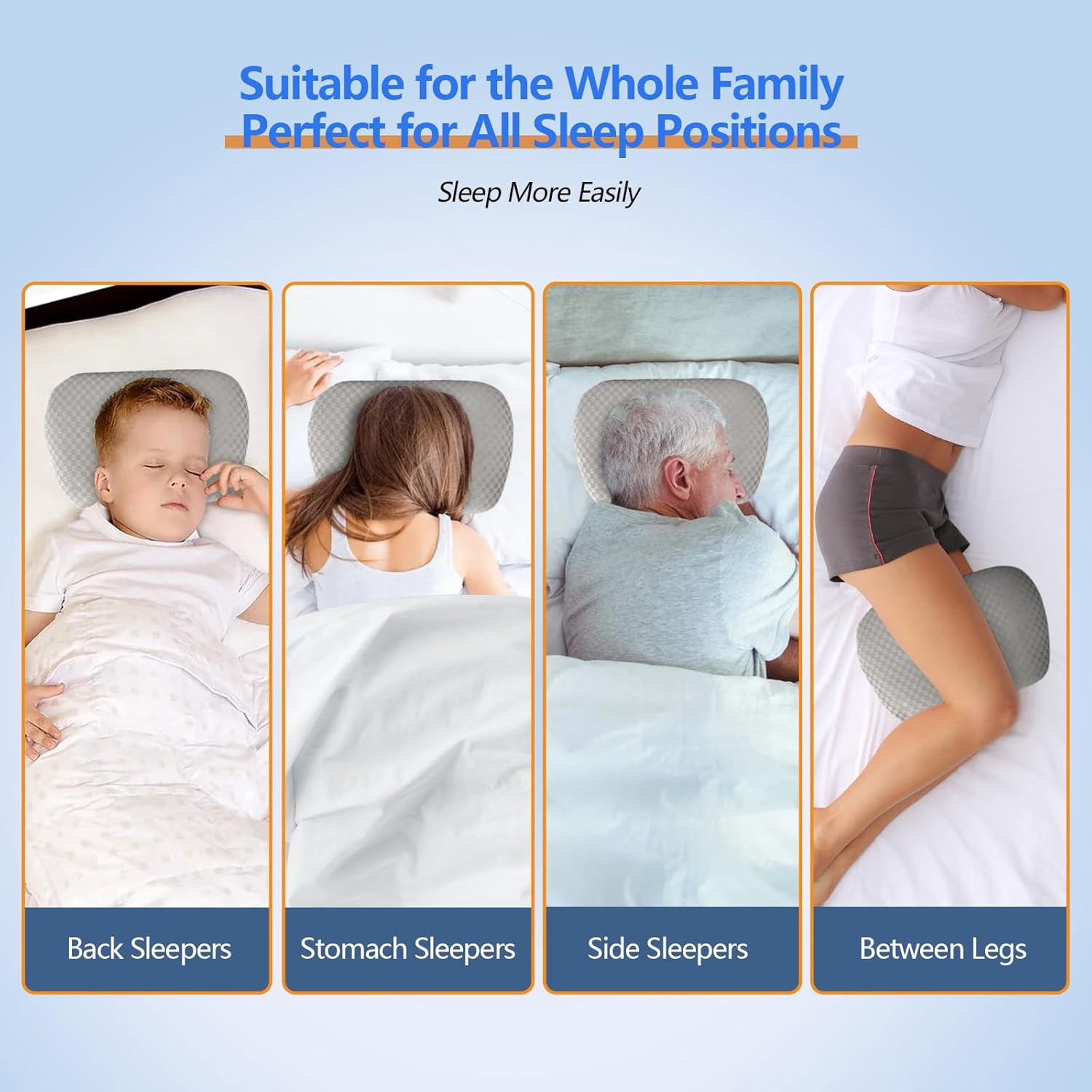 Ear Piercing Pillow with an Ear Hole, Cotton and Polyester Side Sleeping Pillow for CNH and Ear Pain Ear Inflammation Pressure Sores for Side Sleepers, Ear Guard Pillow (Light Grey)