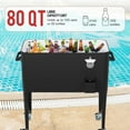 thumbnail image 7 of YRLLENSDAN,80 Quart,Coolers with Wheels,Rolling Ice Chest Cooler Cart,Hard Cooler,with Handle and Corkscrew,Portable,Suitable for Indoor and Outdoor Use,Black, 7 of 7