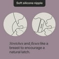 thumbnail image 5 of Tommee Tippee Natural Start Anti-Colic Baby Bottle, 11oz, Medium-Flow and Thicker Feed Breast-Like Nipple, Anti-Colic Valve, 1 Pack, 5 of 10