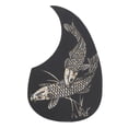 thumbnail image 2 of Pickguard Decoration Sticker, Black Droplet Shape Convenient Use PVC Pickguard Sticker  For Acoustic Guitars, 2 of 8