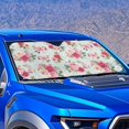 thumbnail image 4 of Xixirimido Car Windshield Sun Shade Foldable Sun Visor for Front Window Sunshade Universal Fit Most Truck SUV Vans Car Interior Accessories, Vibrant Roses Floral, 4 of 8