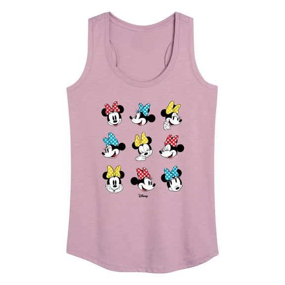 Disney - Mickey & Friends - Minnie Mouse - All the Expressions of Minnie - Women's Racerback Tank Top