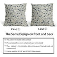 thumbnail image 6 of Blue Grey Gray Floral Pillow Covers 20x20 Set of 2 Vintage Rustic Old Style Cute Small Flower Print Decorative Outdoor Pillowcases Farmhouse Throw Cushion Case Decor for Couch Sofa Bed, 6 of 6
