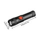 thumbnail image 3 of Linterna recargable de luz fuerte | Alto brillo, haz puntual de largo alcance, diseño mini portátil | ABS resistente al agua, zoom telescópico, 3 modos | Iluminación de emergencia para el hogar y al, 3 of 8