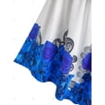 thumbnail image 4 of Camiseta Talla Extra Hombro Descubierto Estampado Floral Volantes Rosegal  Camisetas tallas grandes, 4 of 5