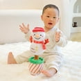 thumbnail image 6 of YIMWNYI Christmas Snowman Doll, Singing Christmas Toy, Interactive Holiday Decoration, Plush Stuffed Snowman, Battery Operated Festive Gift, Cute Snowman with Music and Dance, 6 of 6