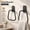 Matte Black, variant on Adhesive Bathroom Hand Towel Holder, No Drill Towel Ring with Strong Aluminum Mount, Rust Resistant Brushed Nickel Finish, Modern Space-Saving Design