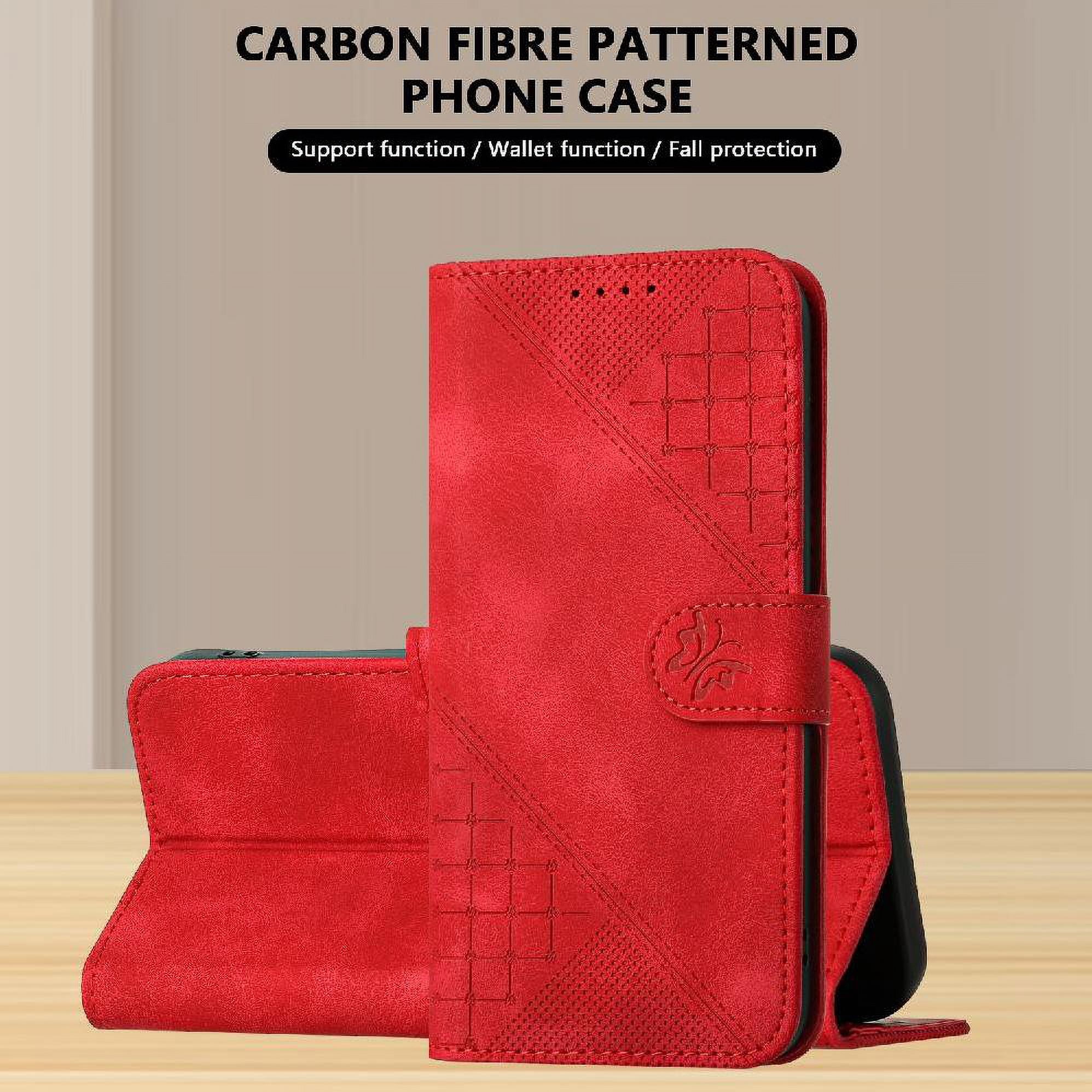 Flip Case for Samsung Galaxy S25 Fe with Detachable Hand Strap High Quality Leather Phone Case Embossed Butterfly and Credit Card Slot