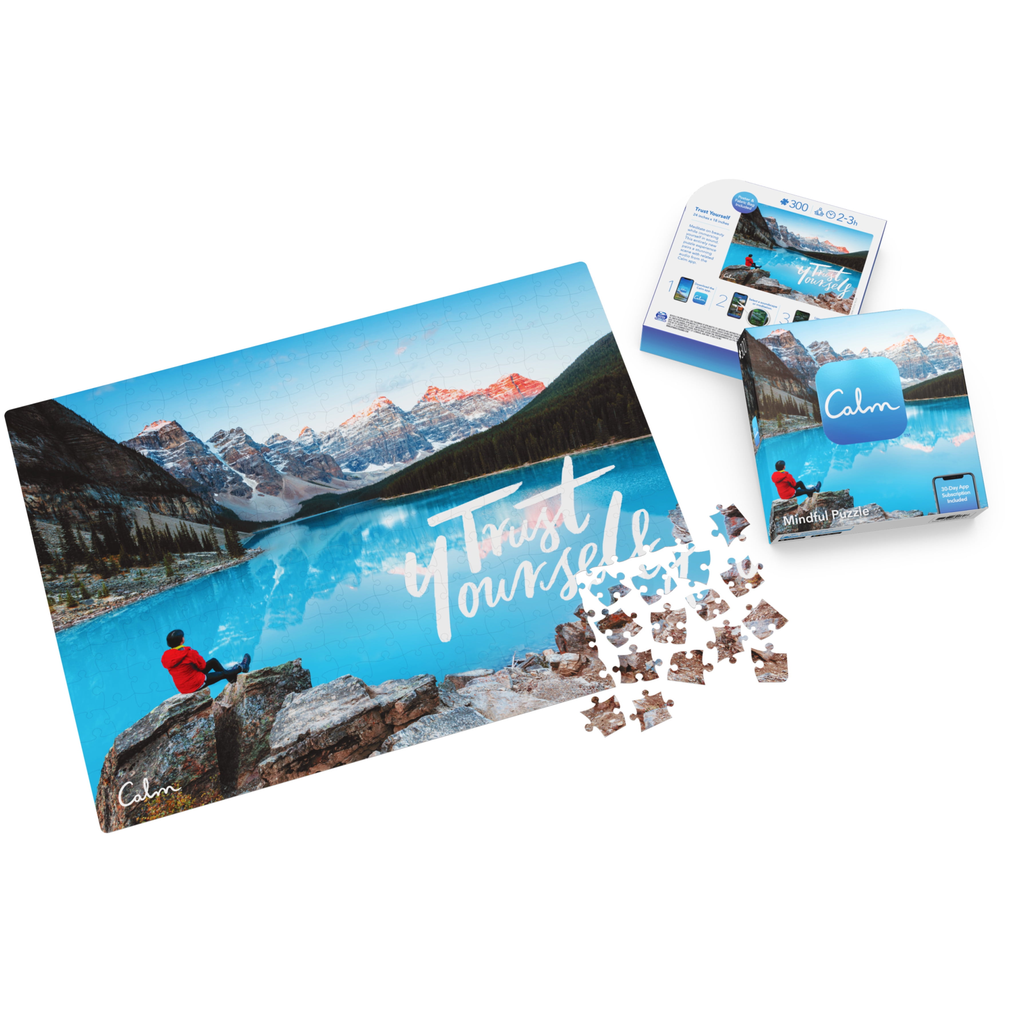 300-Piece Calm Jigsaw Puzzle and Storage Bag, Trust Yourself
