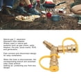 thumbnail image 3 of Gas Hose Splitter, 3/8 Inch Nature Gas Y Splitter Brass  for Outdoor Applications, 3 of 7