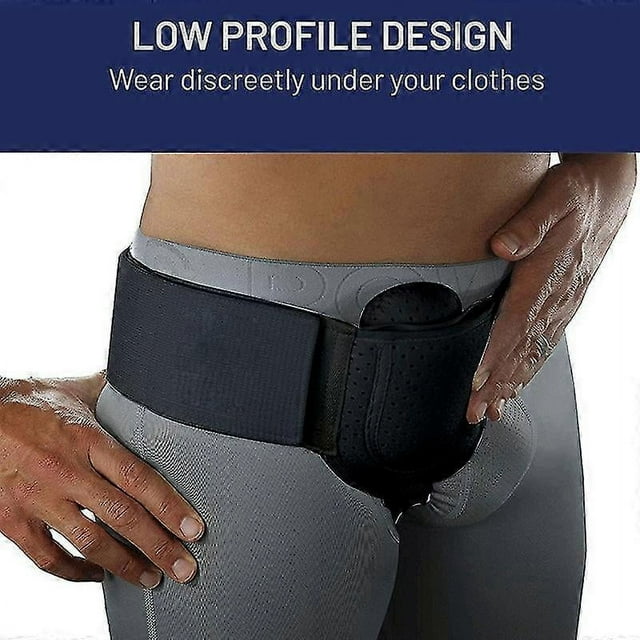 (White)Hernia Belt Truss For Inguinal Sports Hernia Support Pain Relief Recovery Strap
