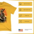 thumbnail image 6 of Apocalypse Reaper T-shirt Fantasy Skeleton Knight with a Sword Medieval Legendary Creature Dragon Wizard Men's Tee, 6 of 7