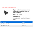 thumbnail image 2 of Engine Coolant Temperature Sensor Connector - Compatible with 1992 - 1996 Ford F-150 1993 1994 1995, 2 of 2