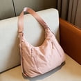 thumbnail image 6 of Large Capacity Nylon Crossbody Bag for Women - Versatile Casual Shoulder Tote with Multiple Pockets, Lightweight Design, Adjustable Strap, Ideal for Work, Commuting and Everyday Use Pink, 6 of 7