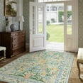 thumbnail image 3 of Moynesa 5'x7' Washable Rugs for Living Room, Boho Light Green Floral Rugs for Bedroom Girls Non Slip, Soft Low-Pile Nursery Carpet Rug for Dining Room Indoor,Green, 3 of 8