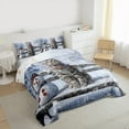 thumbnail image 3 of Castle Fairy Cartoon Animal Cat 3 Pieces Queen Comforter Set for Kids Children Boys Girls,Happy Christmas Snowman Ultra Soft Bedding Sets,Happy New Year Bedding Comforter Set,Breathable Home Decor, 3 of 8