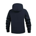 thumbnail image 3 of Men’s WindbreakerJacket Hooded Zip Up Jacket for Hiking (Blue XXXXXS), 3 of 3