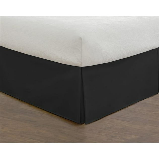 Todays Home TOH25014BLAC01 Levinsohn Base Microfibre sur Mesure 14 Po Jupe de Lit Noir - Simple