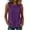 Purple, variant on TEAJOPSUU Womens Cotton Blend Tank Tops Crew Neck Sleeveless Summer Tops Solid Loose Fit Casual Shirts for Everyday Beach Olive Green