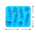 thumbnail image 3 of Oleegame 2PC Baby Popsicle Molds Blue Ice Making Grid Moldes Creative Love Popsicle Ice Film Blue, 3 of 3