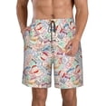 thumbnail image 1 of Balery Passport Stamp Traje de Baño Estilo Hawaiano para Hombre, Shorts de Secado Rápido con Bolsillos-Medium, 1 of 6