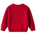 thumbnail image 3 of Kiijoy Newborn Girls Knit Sweater Winter Warm Soft Pullover Solid Casual Crew Neck Sweater, 3 of 7