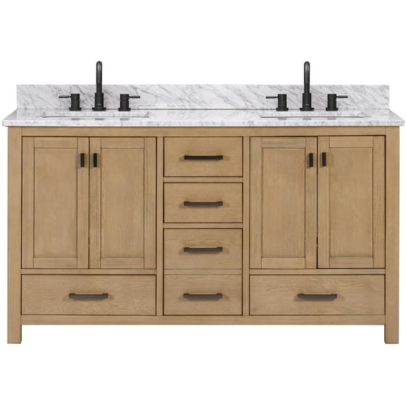 Avanity Modero-Vs61-C Modero 60" Free Standing Double Basin Vanity Set - Wood
