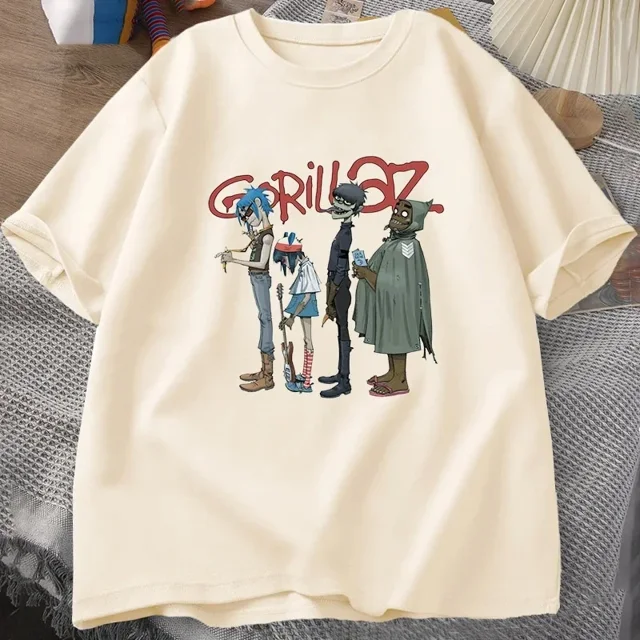 Camiseta de banda de música para hombres y mujeres, camisetas de manga corta de algodón con cuello redondo de los años 90, ropa Vintage Y2K, camiseta de verano