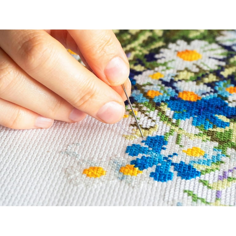  SEWACC 6pcs Cross Stitch Embroidery Cloth Needlework