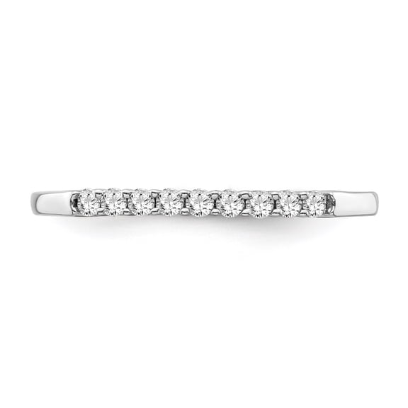 Araiya Fine Jewelry 925 Sterling Silver Round-shape Lab Grown Diamond Wedding Band Ring ( 1/6 cttw, D-F Color, VS Clarity) Size 9.5
