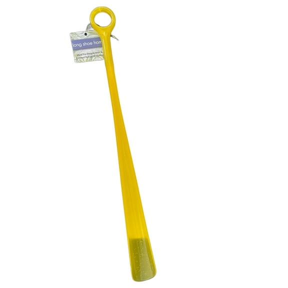 10 Pack Jumbo Shoe Horn for Shoe Slip On, Extended Length for Comfort, Convenience, No Bending or Straining, Perfect for All Shoe Types, Includes Hanging Hole for Storage, Organization, Bulk, Yellow