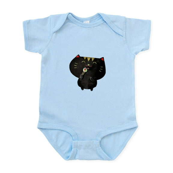 CafePress - Black Sushi Cat Body Suit - Baby Light Bodysuit, Size Newborn - 24 Months