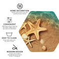 thumbnail image 4 of Pofeuu Starfish And Seashell 1 Print Leather Coasters Set of 6, Round Cups Mugs Mat Pad for Home Kitchen Heat Resistant Drink Coasters,Hexagon, 4 of 7