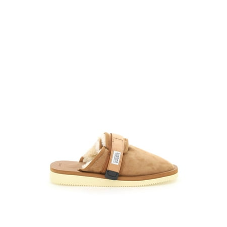

Suicoke zavo suede sabot with shearling